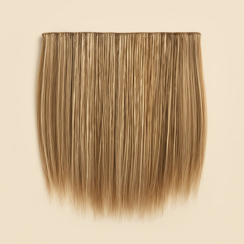 Close-up of brown hair strands